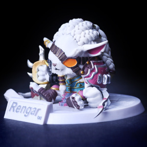 000人付款淘宝游戏手办傲之追猎者雷恩加尔狮子狗q版模型周边汽车摆件