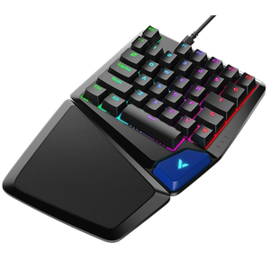 雷柏v550rgb单手机械青轴吃鸡fps lol宏定义游戏键盘支持有线全新