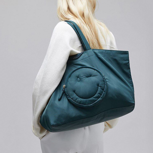 正品英国anya安雅包笑脸尼龙手提袋购物袋妈咪包通勤托特包