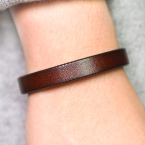 原创设计个性植鞣牛皮手环简约女学生ins港风情侣细手链潮男腕带