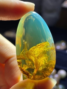 缅甸天然琥珀 特色美货 植物蜜化太美妙像极了发财树枝繁叶茂