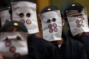 美华商行2淘宝让子弹飞面罩张麻子面具定制麻将麻匪面具1-9筒九筒让