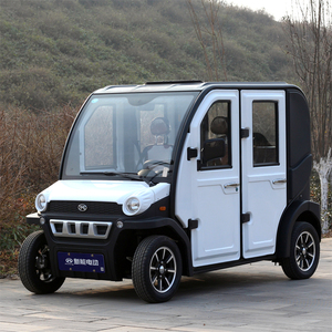 大洋低速电动汽车四轮代步电瓶车四座家用接孩子新能源女性全封闭