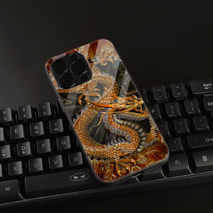 手机壳iphone12promax中国风玻璃壳xsmax国潮龙纹保护套11代男款霸气