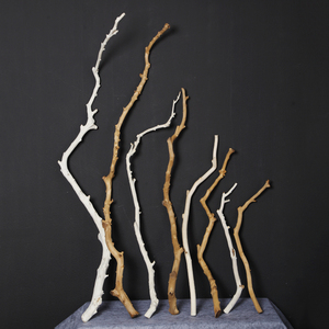 天然造型树枝装饰原木干枝原生态造型枯枝挂墙漂白树枝挂饰品装饰
