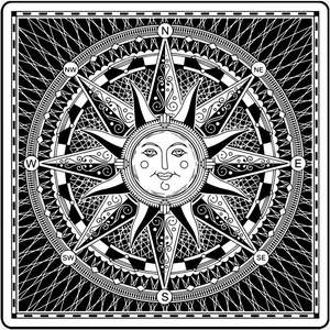 拍照地毯客厅卧室圆形电脑转椅吊篮希腊太阳神图案定制0人付款78