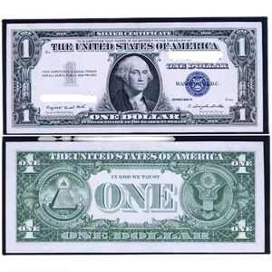 保真1美元美金全新连号外国钱币收藏,图案随机号码随机