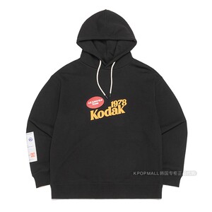 韩国代购kodak 23春季新品男女连帽潮牌运动休闲长袖卫衣简约宽松