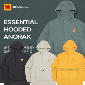 韩国正品代购kodak 22春款男女同款短外套柯达标志带帽防寒短上衣