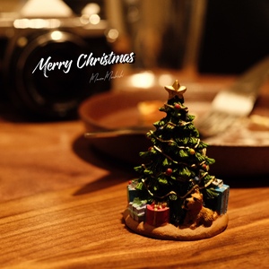 迷你可爱怀旧圣诞树小狗松树苹果桌面公仔圣诞节氛围装饰小摆件