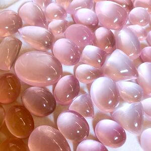 莫桑比克粉水晶 水润果冻粉水晶通透全净体天然水晶镶嵌手作定金