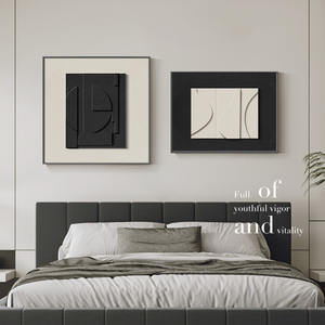 现代简约卧室装饰画高级感客厅沙发背景墙画抽象艺术主卧床头挂画