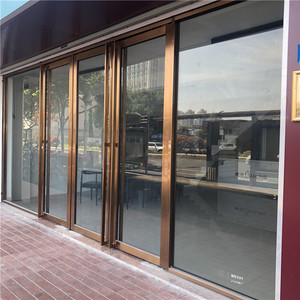 厦门定制高端店面门 地弹簧隔断门 不锈钢隔断门钢化玻璃磨砂玻璃