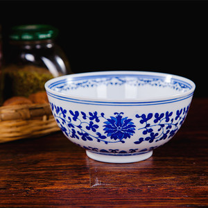 景德镇 青花瓷3.6寸4.5寸5寸饭碗6寸7寸面碗汤碗家用中式陶瓷餐具