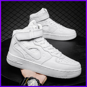 耐克aj高帮男鞋空军一号运动篮球鞋增高纯白板鞋af1情侣小白鞋冬