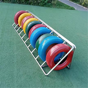 002人付款淘宝幼儿园轮胎车上漆儿童彩色塑料轮胎架子创意diy户外亲子