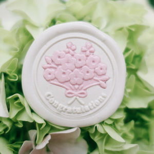 【用物yowoo】可爱祝语生日蛋糕系列 手帐印章 成品铜头 原创火漆