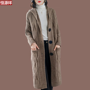 棒针大衣粗线