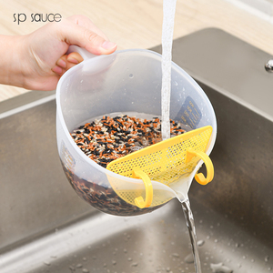 家用洗米筛淘米盆杯神器淘米篮漏勺沥水碗过滤网水瓢淘米器筛子