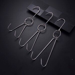 烧腊炉取物丁钩屠宰烧鹅提钩烤鸭猪肉牛肉手钩型手拖钩叉烧勾子