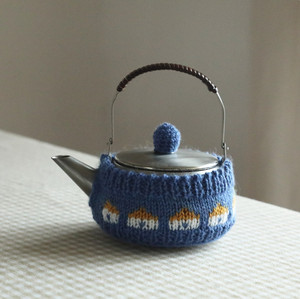 善见 | 富田胜一茶壶壶套 毛线手织壶衣壶帽(不含壶)