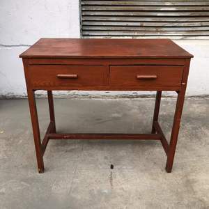 老式70 80年代课桌 旧物古董书桌 怀旧写字台老桌子 复古空间装饰
