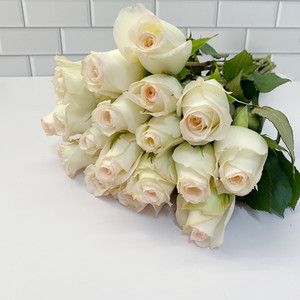 温馨暖色 小白兔玫瑰 家居水瓶插花 北京鲜花直达 花束礼盒主花材