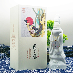菏泽特产花冠酒牡丹仙子花之冠酒460ml52度仙女瓶纪念酒