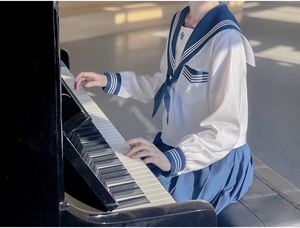 16晚8点中间服夏服原创jk制服水手服校供感