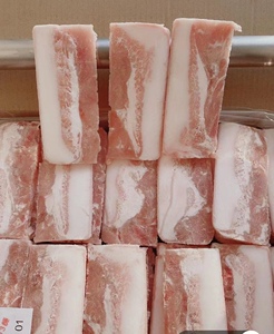 冷冻新鲜猪五花肉片 大肉片 梅花肉20斤98片左右 面馆快餐使用