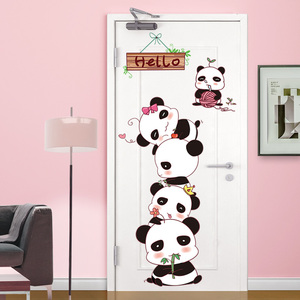 门上贴的壁纸自粘卡通
