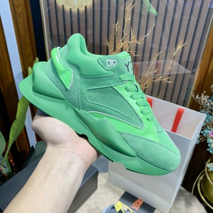 新款老爹鞋y3gzclsw女鞋春夏透气网面复古绿色厚底增高休闲运动鞋