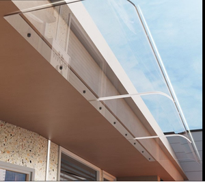 阳台屋檐遮雨窗户无声防雨防水透明隐形雨棚防晒隔热挡板雨蓬雨搭