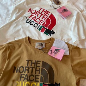 夏季潮牌北面g家联名酷奇印花短袖t恤纯棉宽松圆领男女情侣装休闲