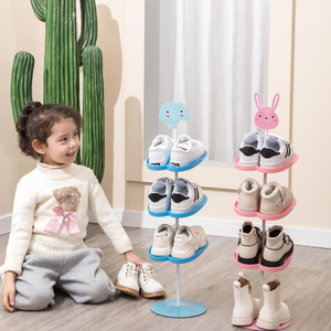 儿童鞋架门口小型可爱宝宝室内小鞋柜窄款省空间简易收纳塑料鞋架