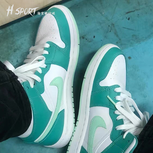 air jordan 1 mid aj1薄荷绿小蒂芙尼女子复古篮球鞋dv2229-300