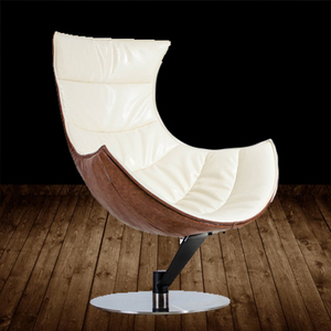 轻奢经典丹麦北欧设计师贝壳创意酒店大堂半球休闲单人龙虾单躺椅