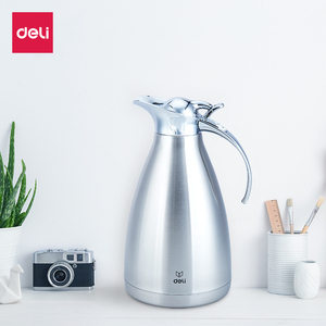 得力不锈钢保温壶家用大容量保温水壶热水壶瓶1.5l保温暖水壶保温瓶