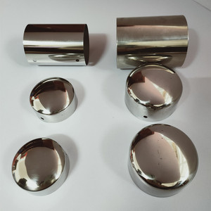 楼梯扶手pvc配件封头连接万向接墙托堵头不锈钢