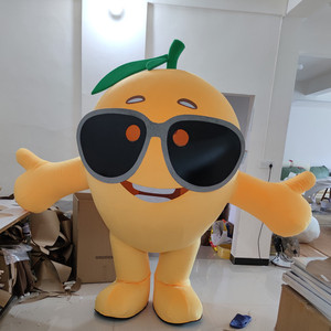 卡通人偶动漫定制充气款脐橙橘子桔子行走道具演出玩偶服装布偶服