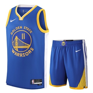 正品耐克勇士队11号克莱汤普森球衣城市版30号库里训练篮球服套装