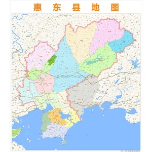 惠东县城地图图片