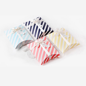 韩国创意枕头喜糖礼品盒丝巾丝带礼盒折叠纸盒DIY盒子XT03