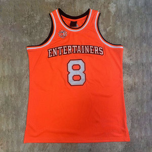 科比洛克公园橙色8号球衣复古密绣劳尔梅里恩高中科比33号篮球服