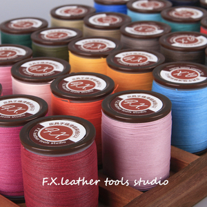 浸蜡手缝机缝皮革蜡线832法线亚麻线手工皮具180米皮包缝纫0.35mm