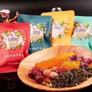 新疆三泡台思路干果茶原味/红玫瑰/菊花/茉莉花四种口味