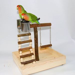 玄凤鹦鹉站架架子落地大型鸟站架互动站架桌面八哥训鸟训练鸟用