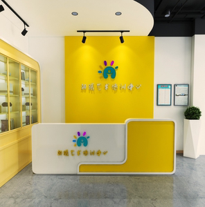 艺术教育培训机构前台幼儿园前台接待台早教中心收银台舞蹈班吧台