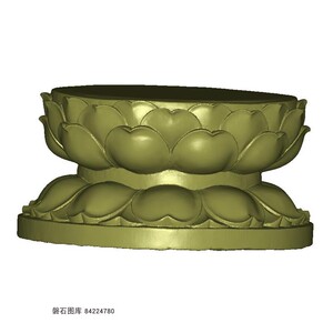 001人付款淘宝莲花座摆件宝莲灯柱子柱台雕塑3d打印模型stl圆雕图三维