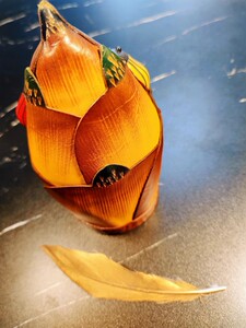 设计款头层牛皮储钱罐储蓄罐存钱罐 竹笋造型,新颖独特好看好玩